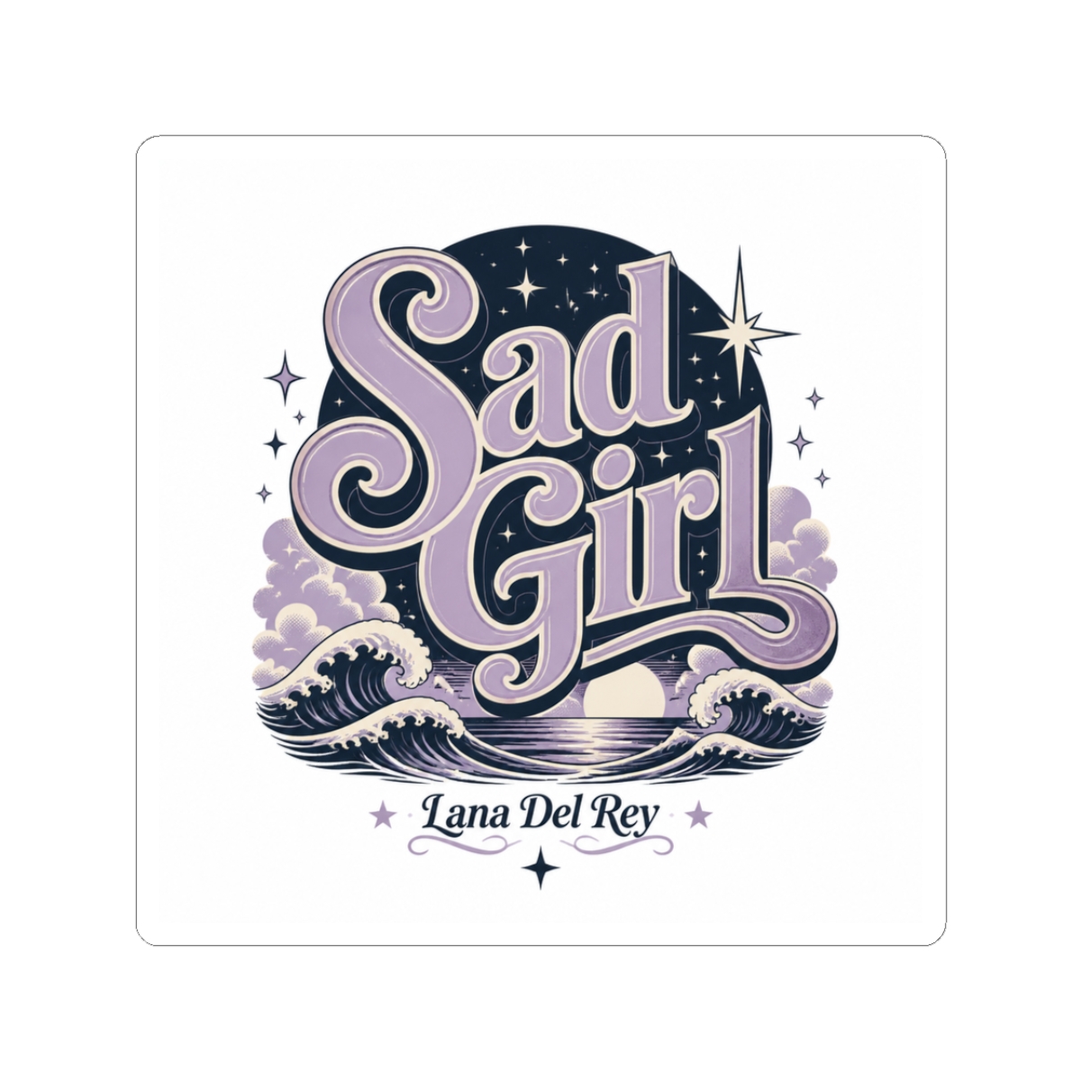 Lana Del Rey "Sad Girl" Sticker - alternate angle 1, merchandise
