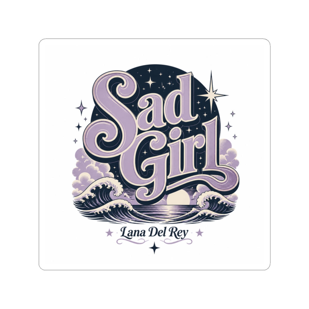 Lana Del Rey "Sad Girl" Sticker - alternate angle 3, merchandise