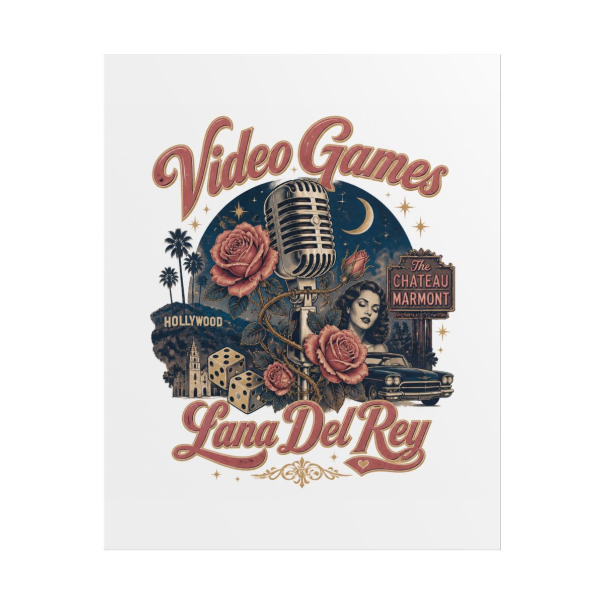 Lana Del Rey "Video Games" Poster - Official Posters & Wall Art merchandise