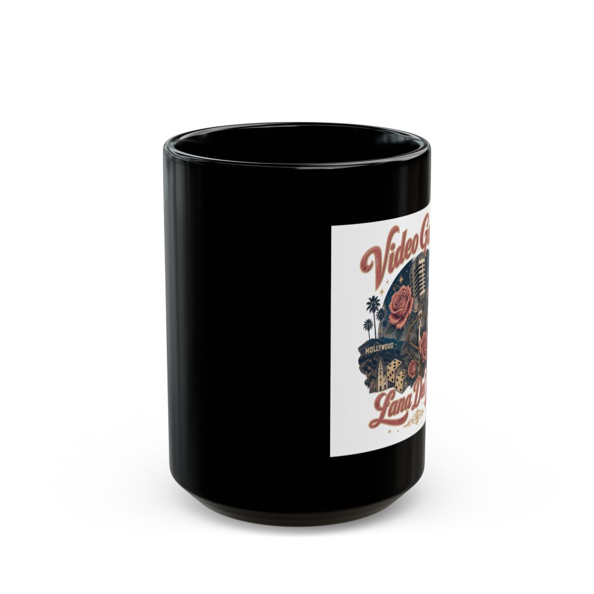 Lana Del Rey "Video Games" Black Mug - alternate angle 2, merchandise