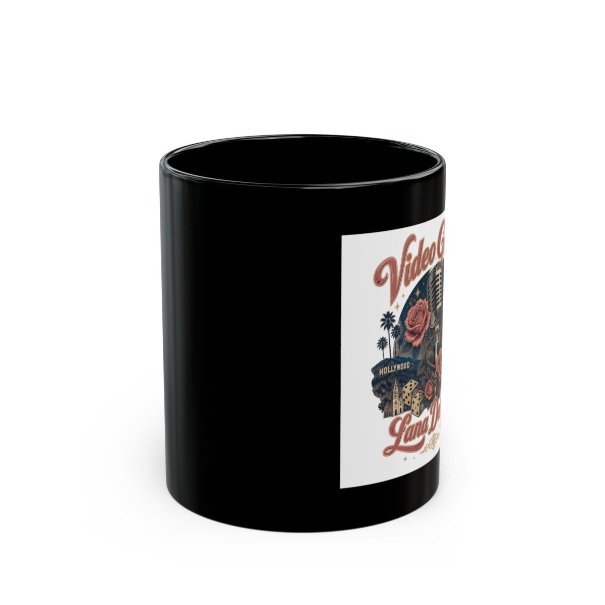 Lana Del Rey "Video Games" Black Mug - alternate angle 1, merchandise
