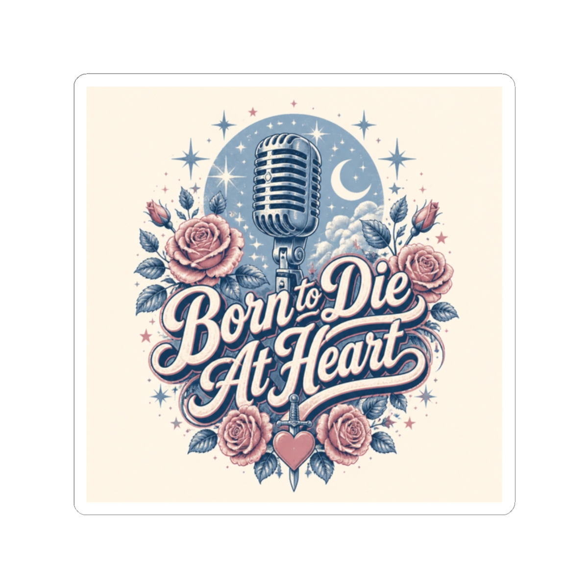 Lana Del Rey "Born to Die At Heart" Sticker - Official Stickers merchandise