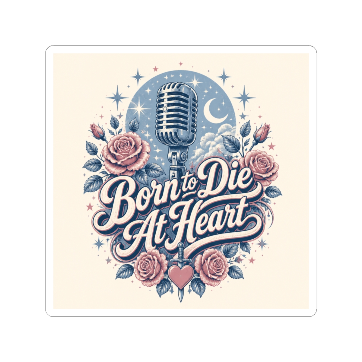 Lana Del Rey "Born to Die At Heart" Sticker - alternate angle 2, merchandise