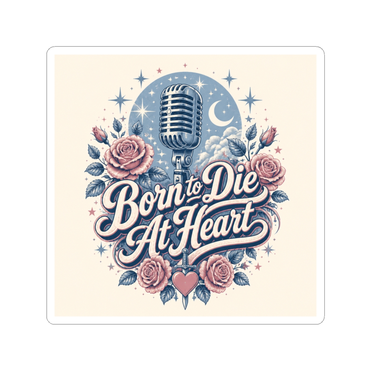 Lana Del Rey "Born to Die At Heart" Sticker - alternate angle 3, merchandise