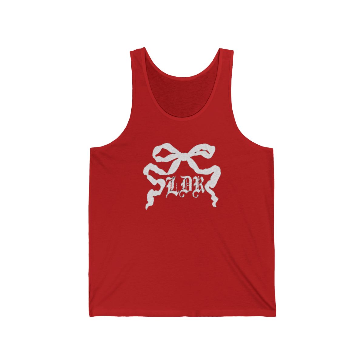 Black Tank Top With LDR Ribbon | Lana Del Rey - alternate angle 2, merchandise