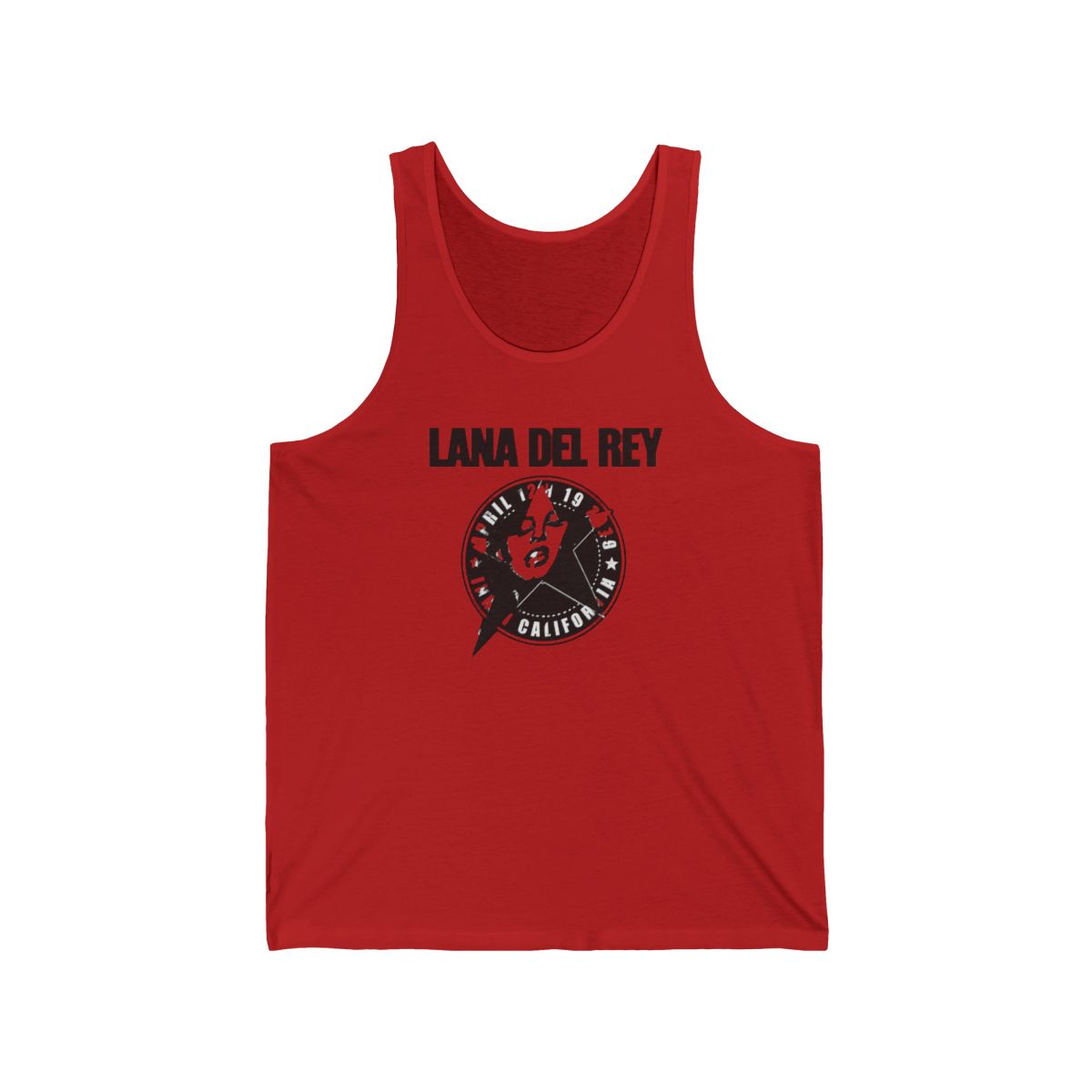 Black Tank Top Lana Del Rey Logo - alternate angle 2, merchandise