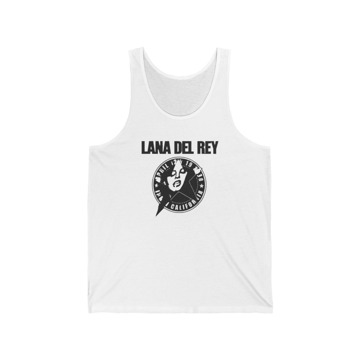 Black Tank Top Lana Del Rey Logo - Official Tank Tops merchandise