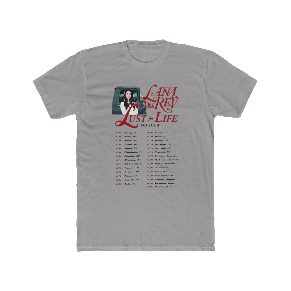Lana Del Rey World Tour Dates Merch T Shirt - Official T-Shirts merchandise