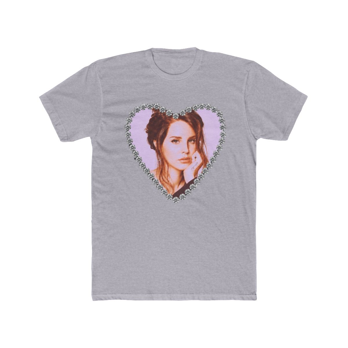 New Merch Lana Del Rey Diamond Heart T Shirt - Seizeshirt.com - alternate angle 5, merchandise