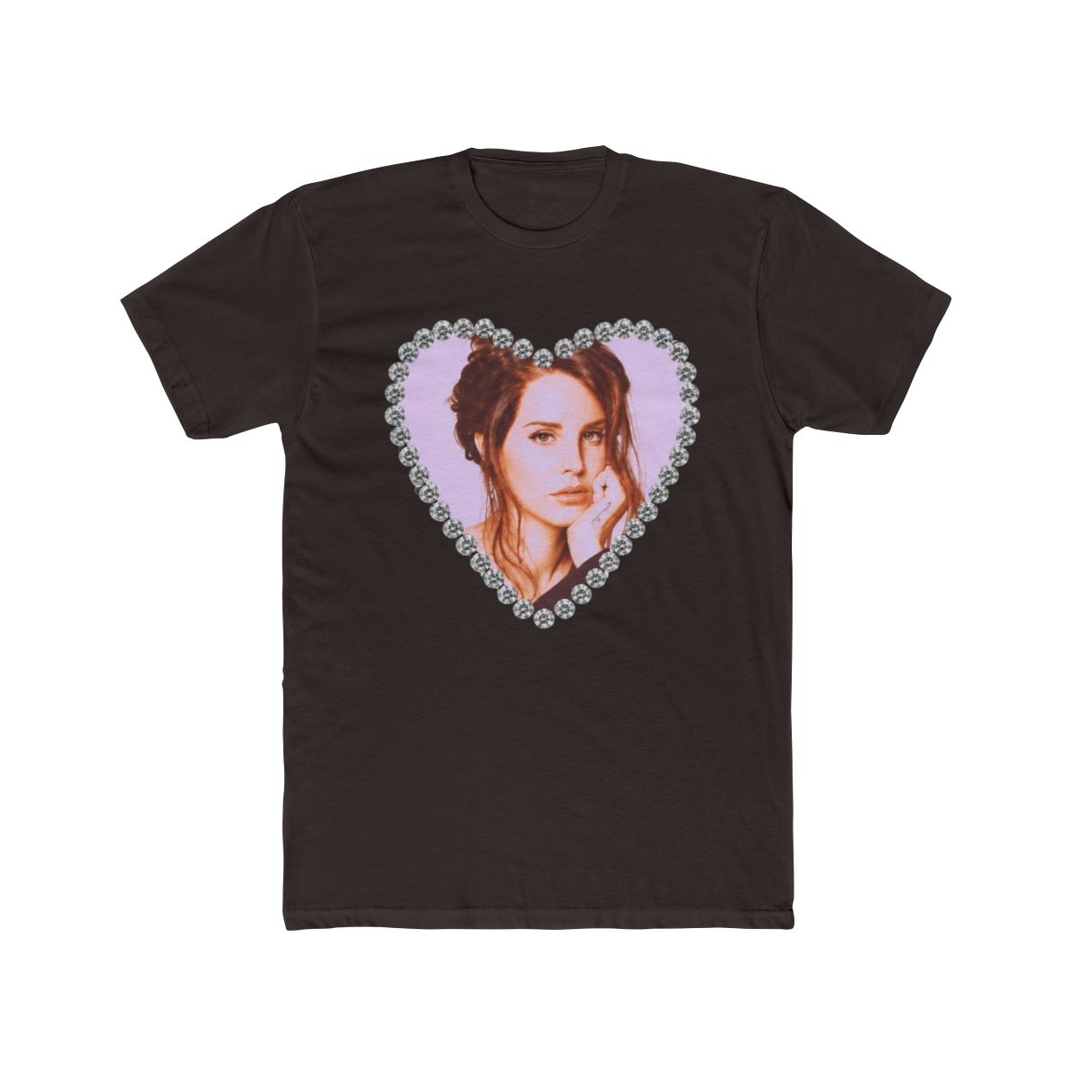 New Merch Lana Del Rey Diamond Heart T Shirt - Seizeshirt.com - alternate angle 3, merchandise