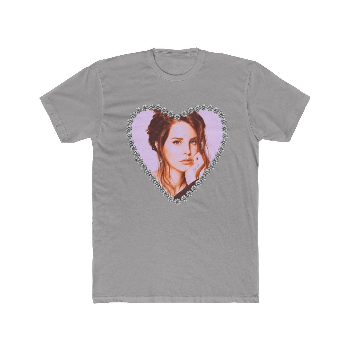 New Merch Lana Del Rey Diamond Heart T Shirt - Seizeshirt.com - alternate angle 2, merchandise